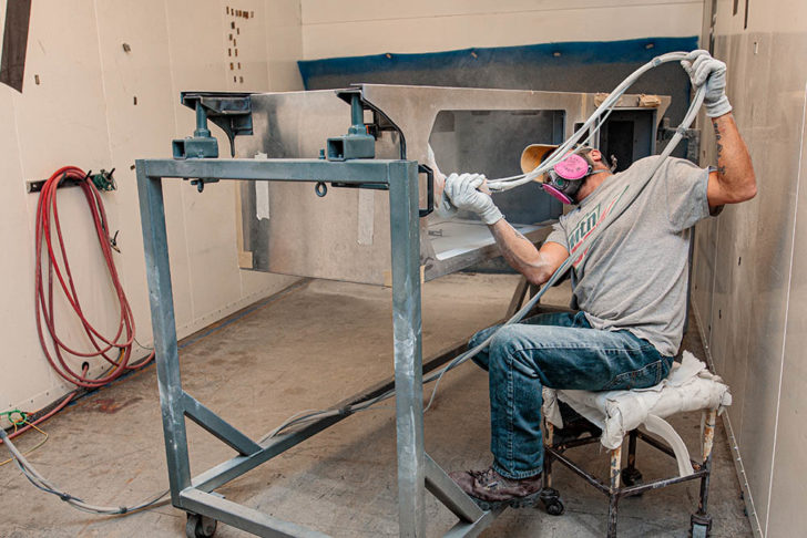 Sand blasting