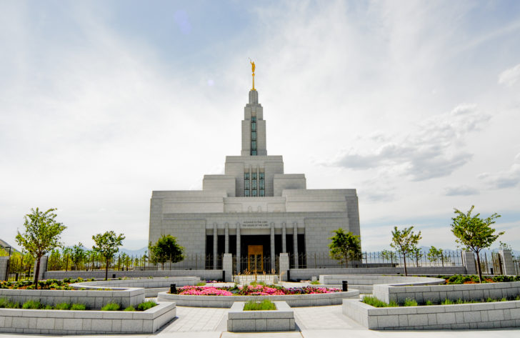 Draper UT Temple outside 