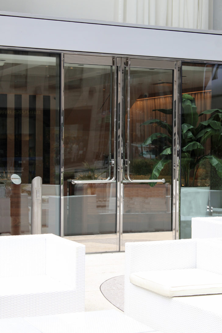 Transcend Thermally Broken Mirrored Stainless Entrances in NYC by DAWSON
