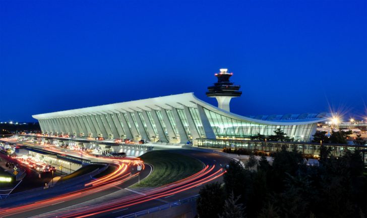 Airport at night